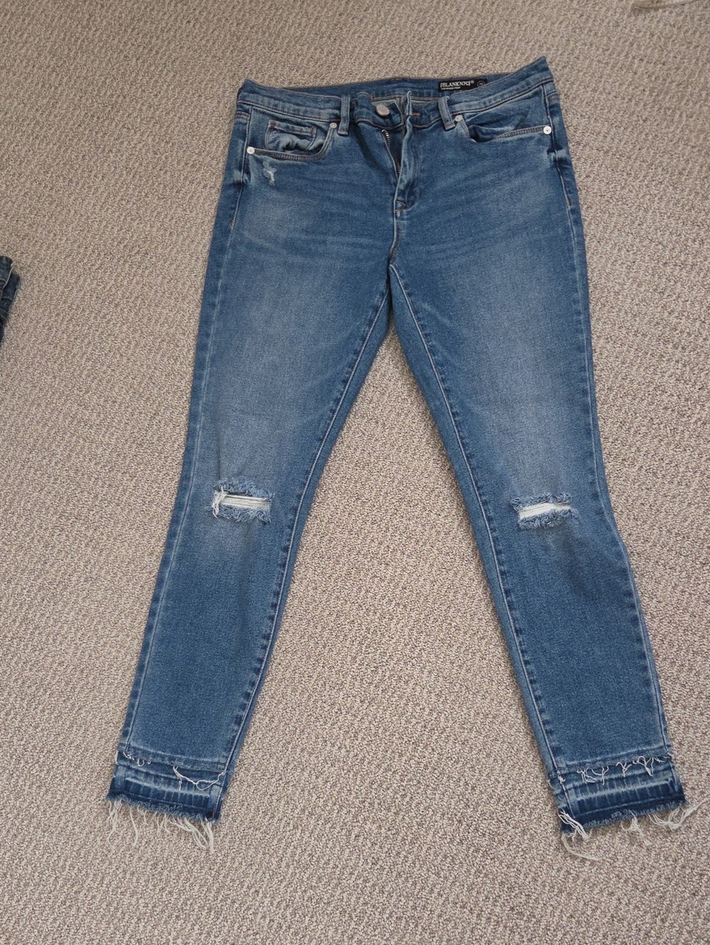 Blank NYC Medium Blue Distressed Skinny Jeans